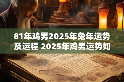81年鸡男2025年兔年运势及运程 2025年鸡男运势如何