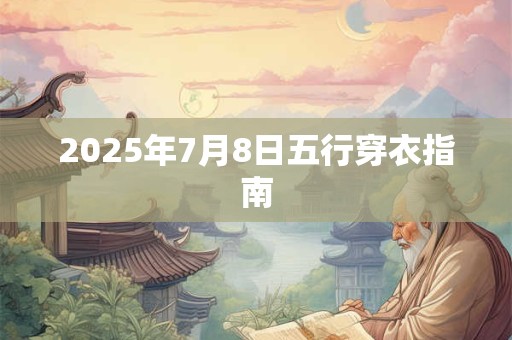2025年7月8日五行穿衣指南