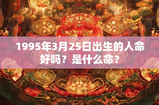 1995年3月25日出生的人命好吗？是什么命？