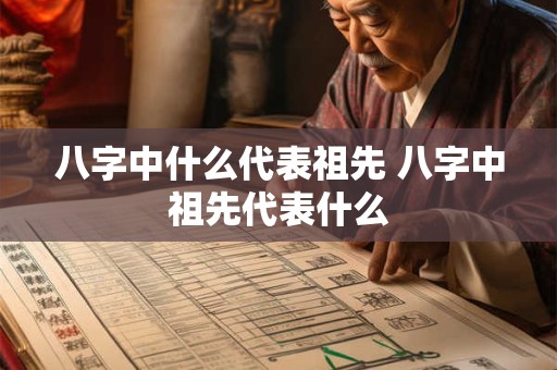 八字中什么代表祖先 八字中祖先代表什么