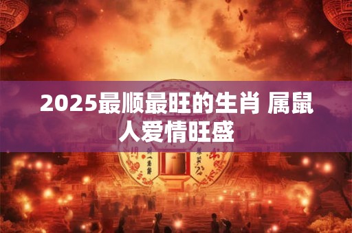 2025最顺最旺的生肖 属鼠人爱情旺盛