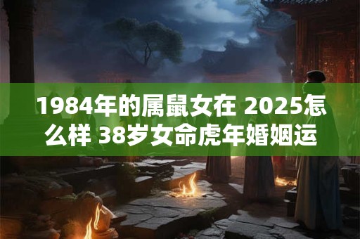 1984年的属鼠女在 2025怎么样 38岁女命虎年婚姻运