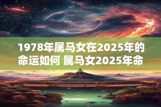 1978年属马女在2025年的命运如何 属马女2025年命运如何