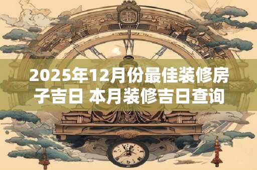 2025年12月份最佳装修房子吉日 本月装修吉日查询