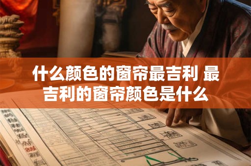 什么颜色的窗帘最吉利 最吉利的窗帘颜色是什么