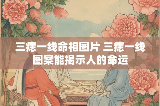 三痣一线命相图片 三痣一线图案能揭示人的命运