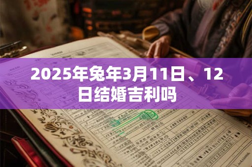 2025年兔年3月11日、12日结婚吉利吗