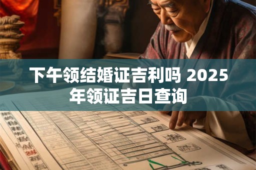 下午领结婚证吉利吗 2025年领证吉日查询