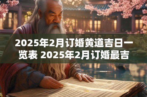 2025年2月订婚黄道吉日一览表 2025年2月订婚最吉利好日子