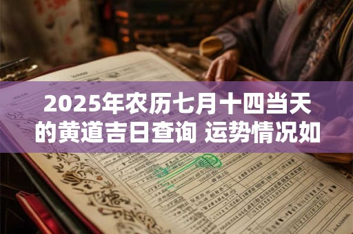 2025年农历七月十四当天的黄道吉日查询 运势情况如何 2025年农历七月十四当天的黄道吉日查询 运势情况如何