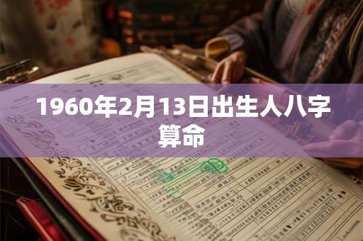 1960年2月13日出生人八字算命