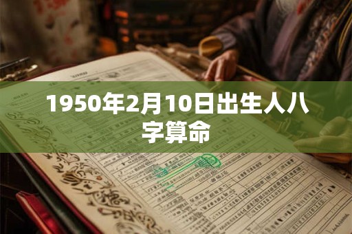 1950年2月10日出生人八字算命