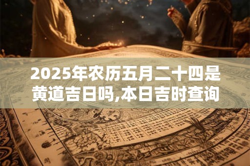 2025年农历五月二十四是黄道吉日吗,本日吉时查询