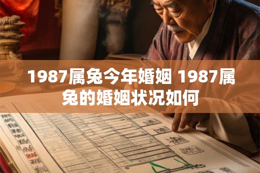 1987属兔今年婚姻 1987属兔的婚姻状况如何