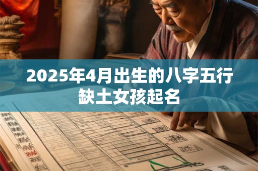 2025年4月出生的八字五行缺土女孩起名