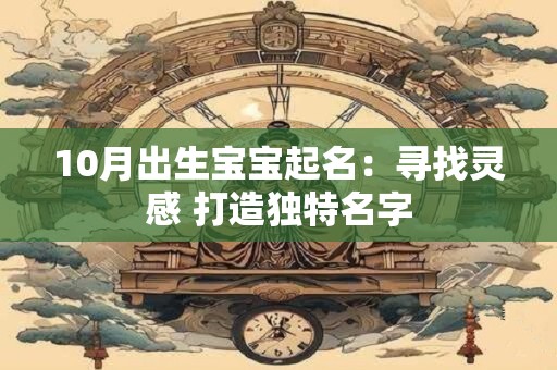 10月出生宝宝起名：寻找灵感 打造独特名字