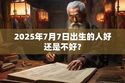 2025年7月7日出生的人好还是不好? 2025年7月7日出生的人好还是不好?