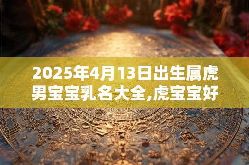 2025年4月13日出生属虎男宝宝乳名大全,虎宝宝好听点的乳名