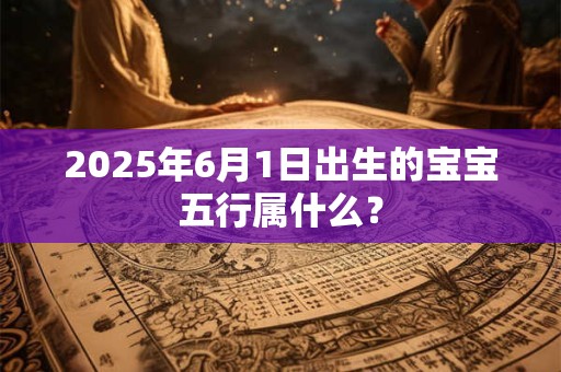 2025年6月1日出生的宝宝五行属什么？