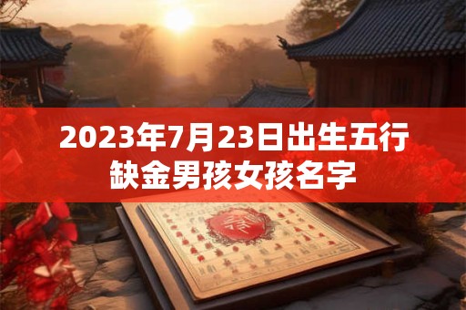2023年7月23日出生五行缺金男孩女孩名字