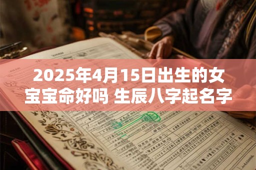 2025年4月15日出生的女宝宝命好吗 生辰八字起名字