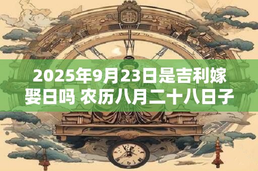 2025年9月23日是吉利嫁娶日吗 农历八月二十八日子如何