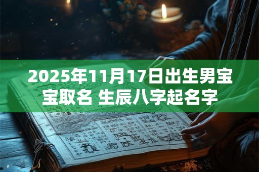 2025年11月17日出生男宝宝取名 生辰八字起名字