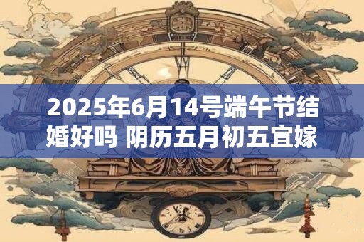 2025年6月14号端午节结婚好吗 阴历五月初五宜嫁娶吗