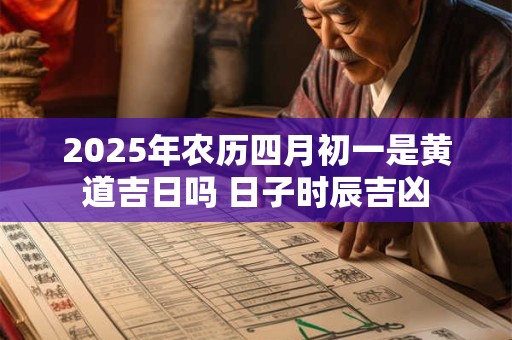2025年农历四月初一是黄道吉日吗 日子时辰吉凶