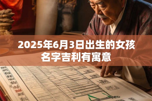 2025年6月3日出生的女孩名字吉利有寓意