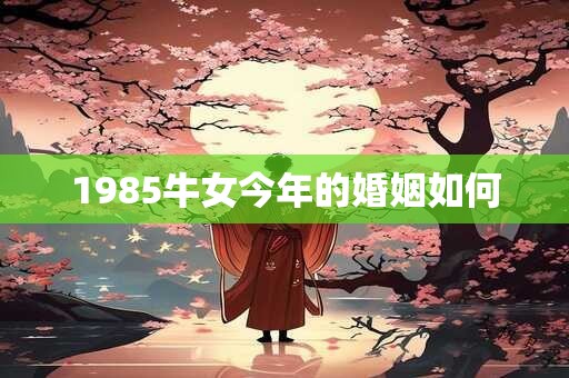1985牛女今年的婚姻如何