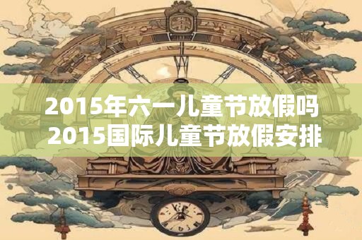 2015年六一儿童节放假吗 2015国际儿童节放假安排表