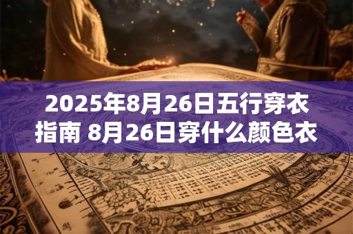 2026年8月26日五行穿衣指南 8月26日穿什么颜色衣服