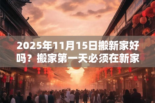 2025年11月15日搬新家好吗？搬家第一天必须在新家住吗？