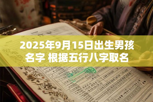 2025年9月15日出生男孩名字 根据五行八字取名
