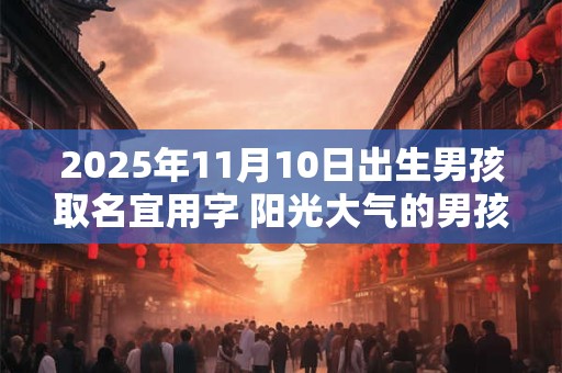 2025年11月10日出生男孩取名宜用字 阳光大气的男孩名字