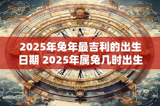 2025年兔年最吉利的出生日期 2025年属兔几时出生好 2025年兔年最吉利的出生日期 2025年属兔几时出生好