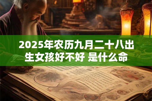 2025年农历九月二十八出生女孩好不好 是什么命