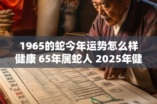 1965的蛇今年运势怎么样健康 65年属蛇人 2025年健康运势如何