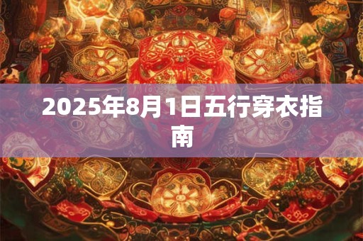 2025年8月1日五行穿衣指南