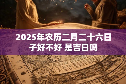 2025年农历二月二十六日子好不好 是吉日吗