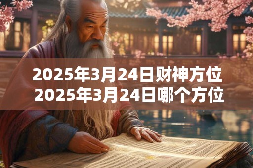 2025年3月24日财神方位 2025年3月24日哪个方位是财神方位