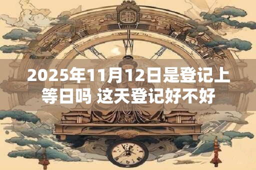 2025年11月12日是登记上等日吗 这天登记好不好