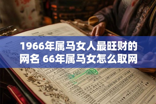 1966年属马女人最旺财的网名 66年属马女怎么取网名最吉利