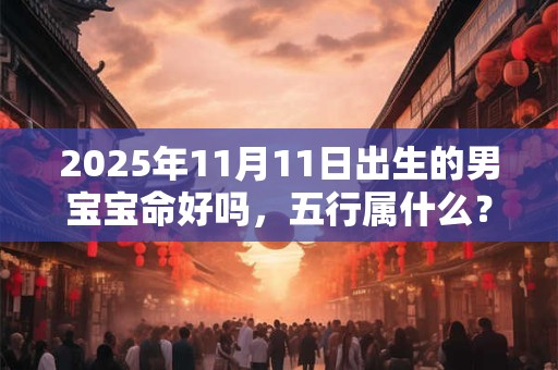 2025年11月11日出生的男宝宝命好吗，五行属什么？