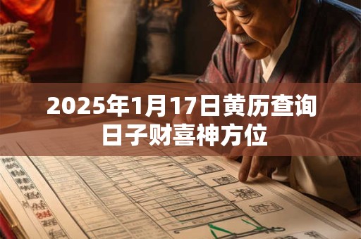 2025年1月17日黄历查询 日子财喜神方位