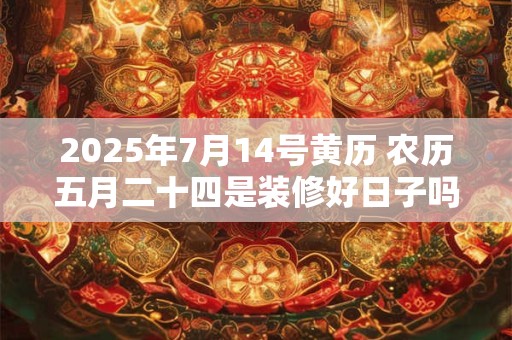 2025年7月14号黄历 农历五月二十四是装修好日子吗