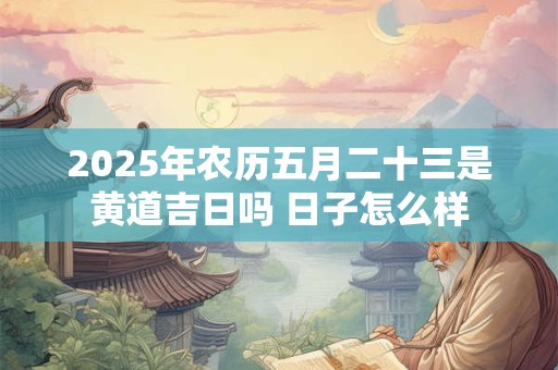 2025年农历五月二十三是黄道吉日吗 日子怎么样