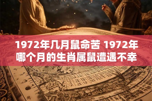 1972年几月鼠命苦 1972年哪个月的生肖属鼠遭遇不幸