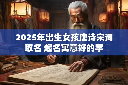 2025年出生女孩唐诗宋词取名 起名寓意好的字 2025年出生女孩唐诗宋词取名 起名寓意好的字